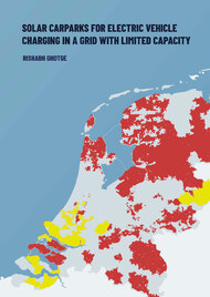 Solar carparks for electric vehicle charging in a grid with limited capacity 